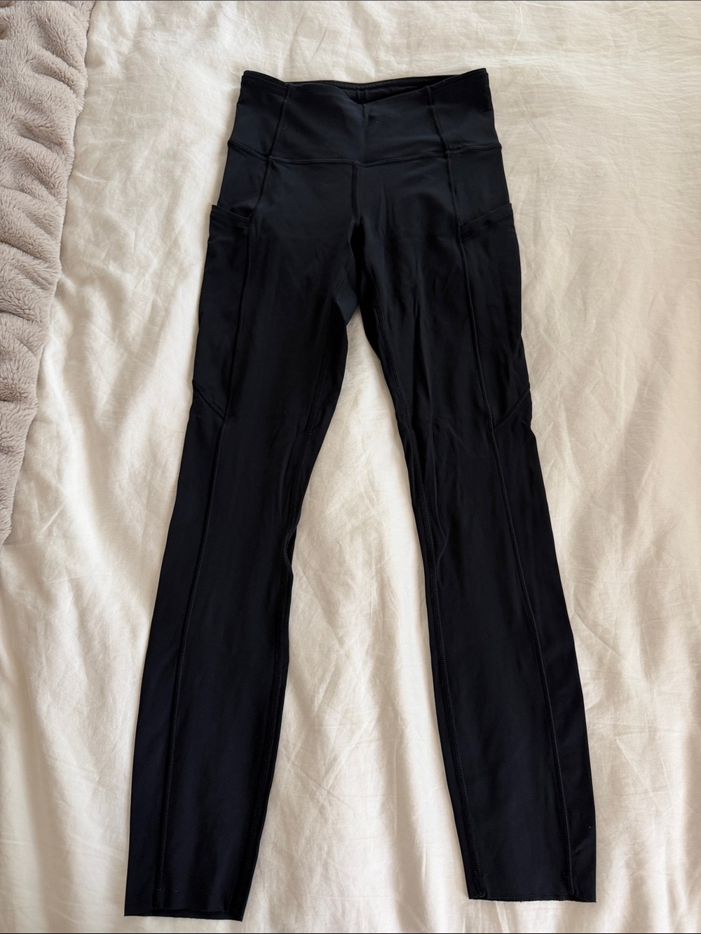 lululemon athletica Black High-Rise Leggings with Side Pockets